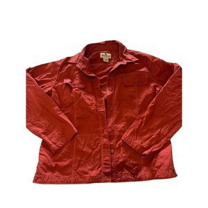 Woolrich Women’s Size Medium Button Down Shirt Orange Casual